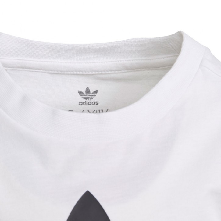 ADIDAS ADICOLOR KIDS SHORTS AND TEE SET WHITE/BLACK
