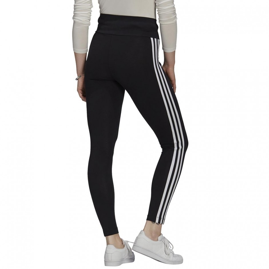 ADIDAS ADICOLOR 3D TREFOIL HIGH-WAISTED TIGHTS BLACK