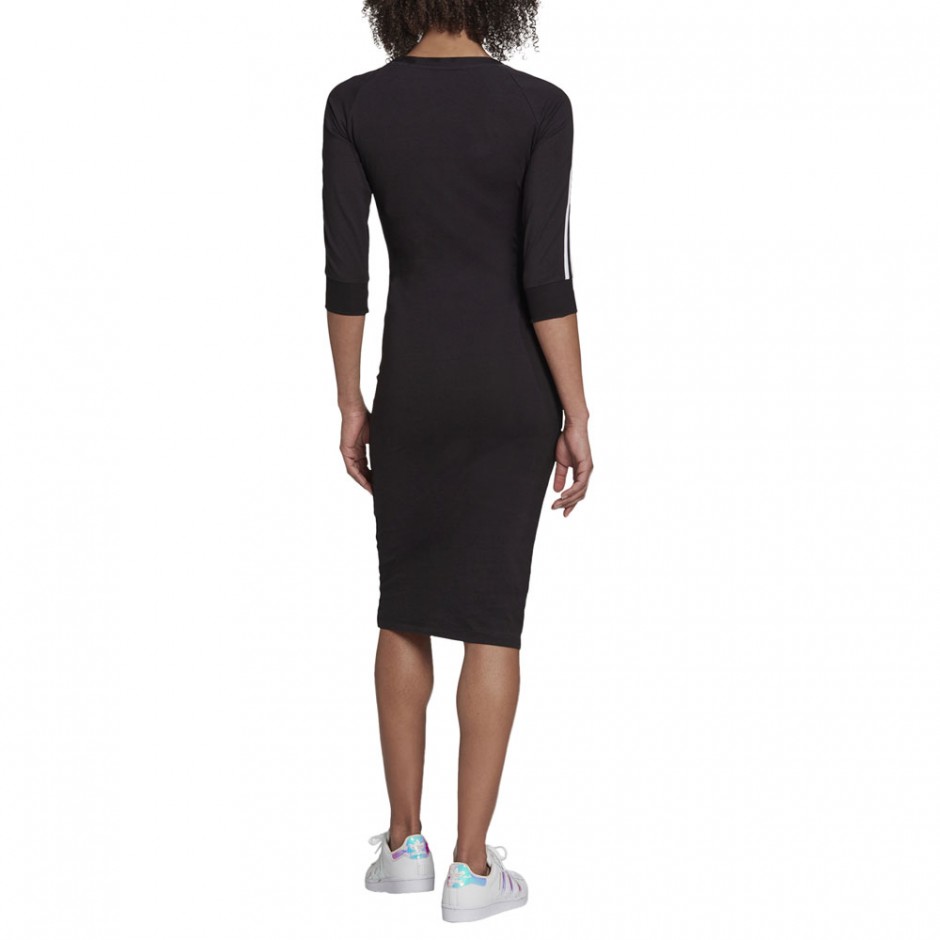 adicolor classics dress ADIDAS Originals Women's Adicolor Classics 3-Stripes Maxi Slim FIT Dress, Black, XS at Amazon Women's Clothing store