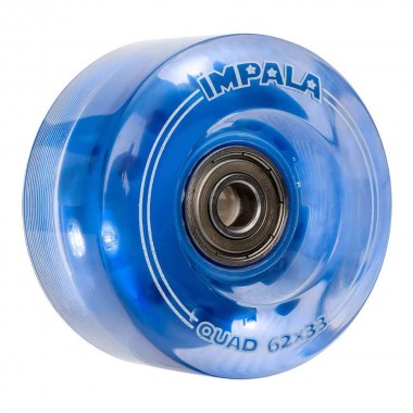 IMPALA LIGHT UP WHEELS 4PK BLUE 62mm