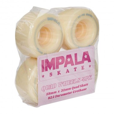 IMPALA REPLACEMENT WHEELS 4PK PASTEL YELLOW 58mm