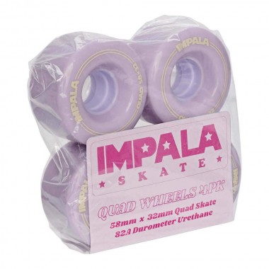 IMPALA REPLACEMENT WHEELS 4PK PASTEL LILAC 58mm