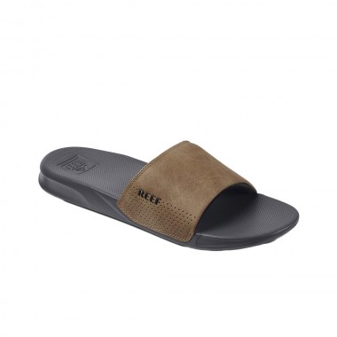 REEF ONE SLIDES GREY/TAN