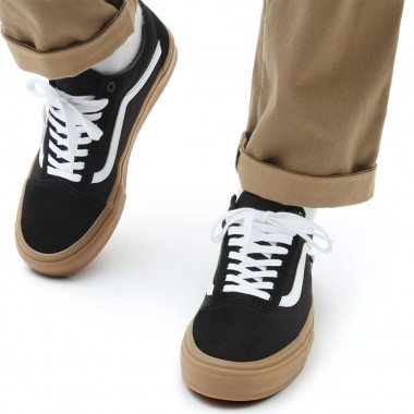 VANS SKATE OLD SKOOL SHOES BLACK/GUM