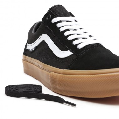 VANS SKATE OLD SKOOL SHOES BLACK/GUM