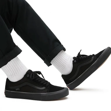 VANS SKATE OLD SKOOL SHOES BLACK/BLACK