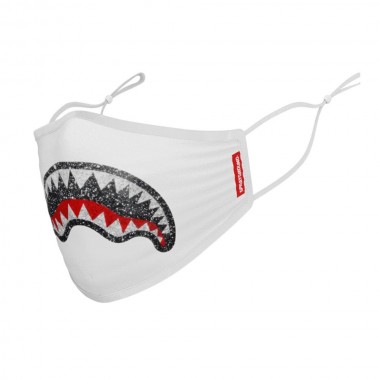 SPRAYGROUND TRINITY WHITE SHARK FACE MASK