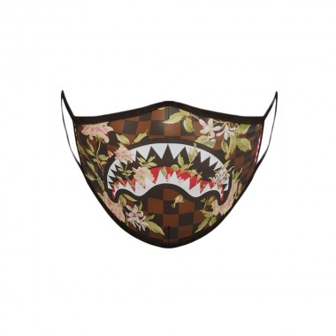 SPRAYGROUND FLOWER SHARKS IN PARIS PVC FACE MASK