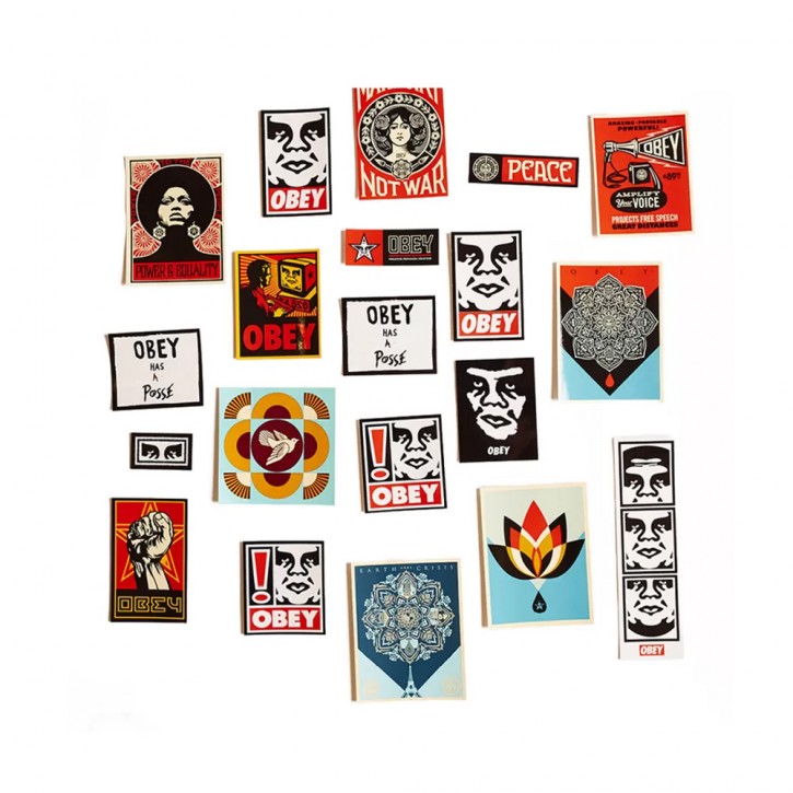 OBEY STICKER PACK 5 ASSORTED