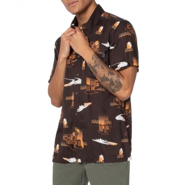 PROTEST PRTDAILEY SS SHIRT DEEP GRAY