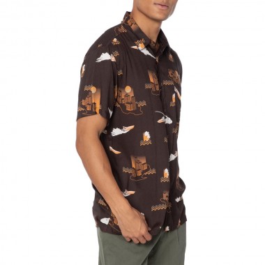 PROTEST PRTDAILEY SS SHIRT DEEP GRAY