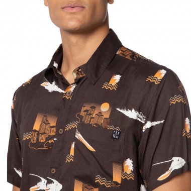 PROTEST PRTDAILEY SS SHIRT DEEP GRAY