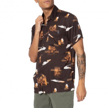 PROTEST PRTDAILEY SS SHIRT DEEP GRAY