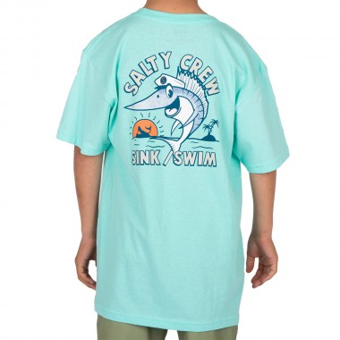 SALTY CREW EL CAPITAN BOYS TEE SEA FOAM