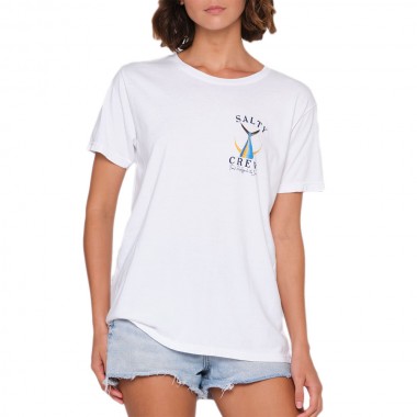 SALTY CREW TAILED BOYFRIEND TEE WHITE