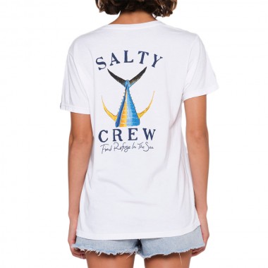 SALTY CREW TAILED BOYFRIEND TEE WHITE