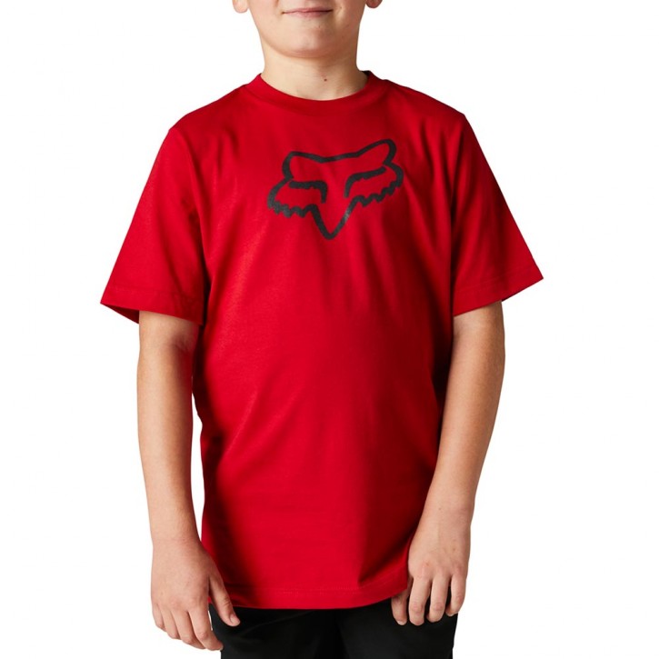FOX LEGACY YOUTH SS TEE FLAME RED