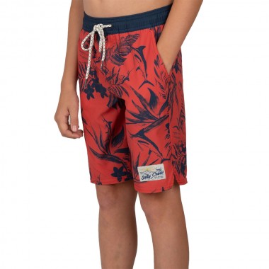 SALTY CREW ISLAND DAYS BOYS ELASTIC NEO CORAL