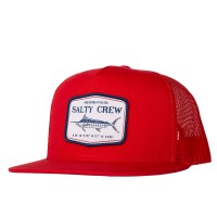 SALTY CREW STEALTH TRUCKER CAP RED