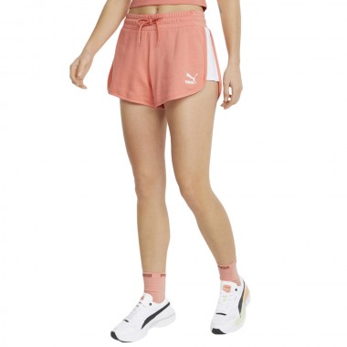 PUMA ICONIC T7 W SHORTS PEACH PINK