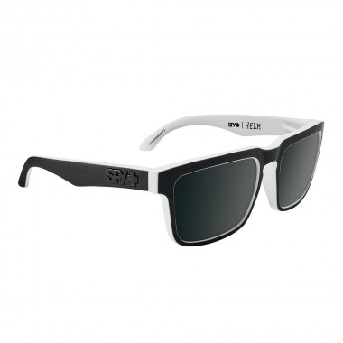 SPY HELM SUNGLASSES WHITEWALL-HP GR GRN POLAR/BLK SPEC MIR
