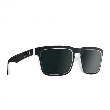 SPY HELM SUNGLASSES WHITEWALL-HP GR GRN POLAR/BLK SPEC MIR