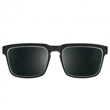 SPY HELM SUNGLASSES WHITEWALL-HP GR GRN POLAR/BLK SPEC MIR