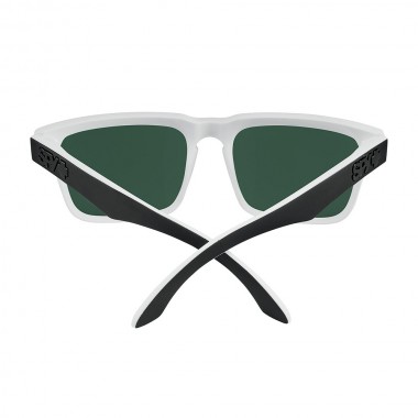 SPY HELM SUNGLASSES WHITEWALL-HP GR GRN POLAR/BLK SPEC MIR