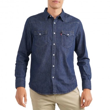 LEVI’S® BARSTOW WESTERN STANDARD DENIM SHIRT RED CAST RINSE