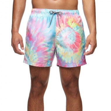 BOARDIES MID SWIM SHORTS SPIRAL TIE DYE