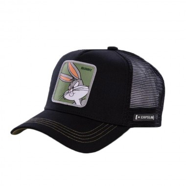 CAPSLAB LOONEY TUNES BUGS BUNNY TRUCKER CAP BLACK
