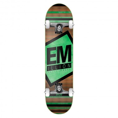 EMILLION PRIME LOGO COMPLETE SKATE GREEN 8.125