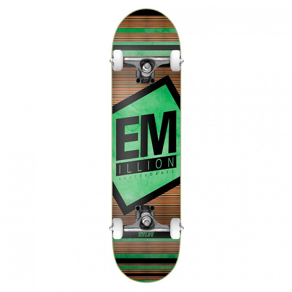 EMILLION PRIME LOGO COMPLETE SKATE GREEN 8.125