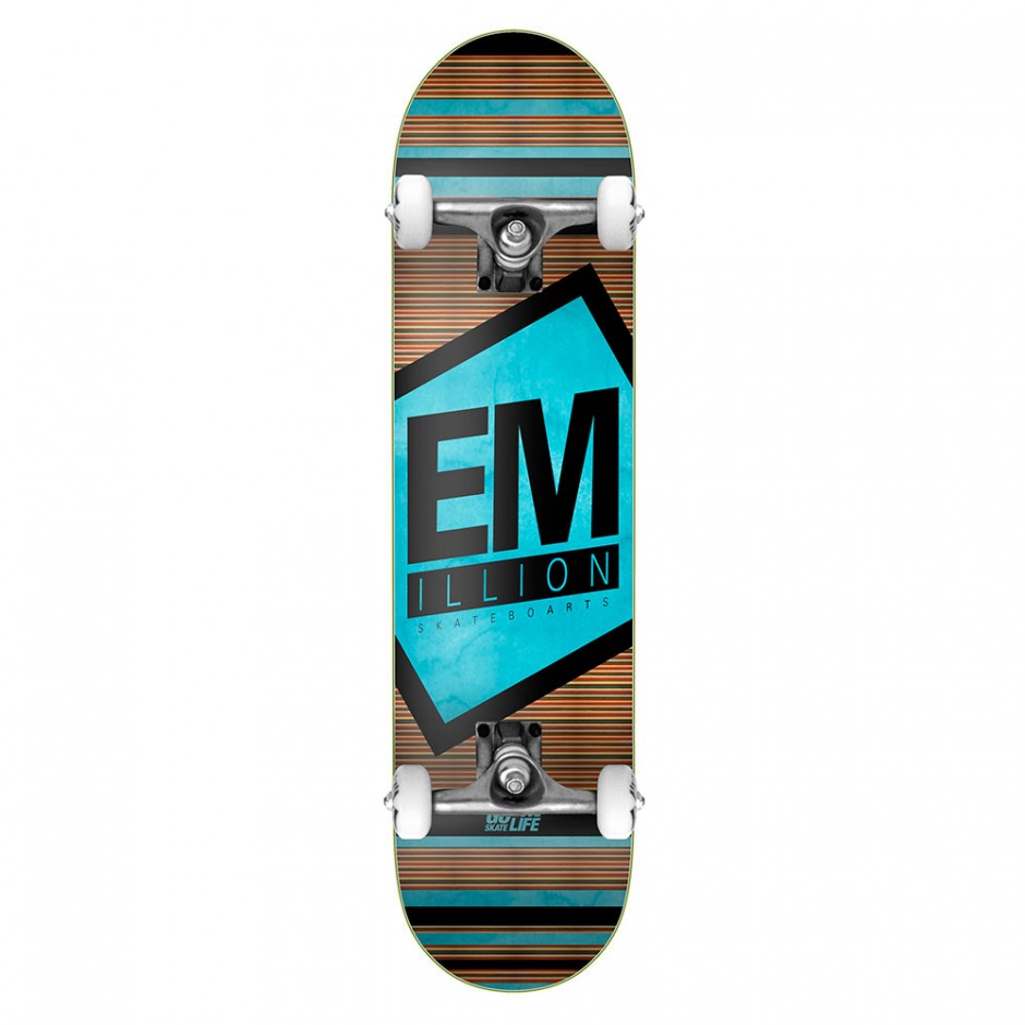 EMILLION PRIME LOGO COMPLETE SKATE LIGHT BLUE 8.0