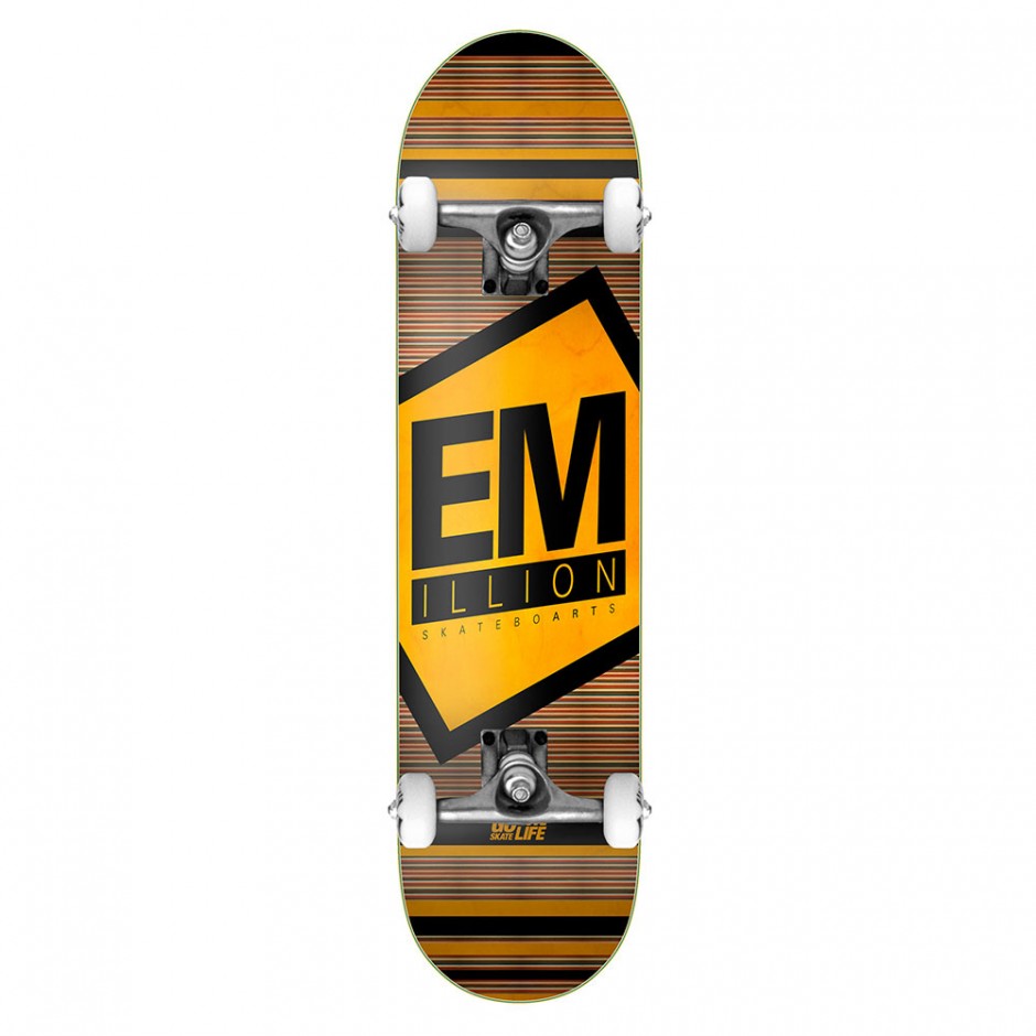 EMILLION PRIME LOGO COMPLETE SKATE ORANGE 8.25