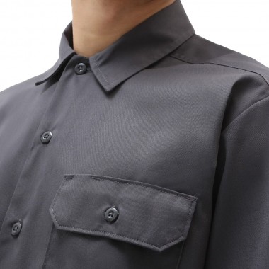 DICKIES WORK SS SHIRT REC CHARCOAL GREY