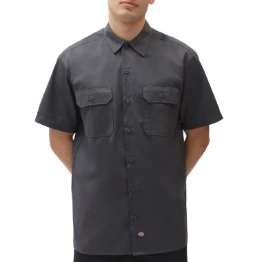 DICKIES WORK SS SHIRT REC CHARCOAL GREY