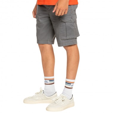 QUIKSILVER CRUCIAL BATTLE YOUTH CARGO SHORTS QUIET SHADE