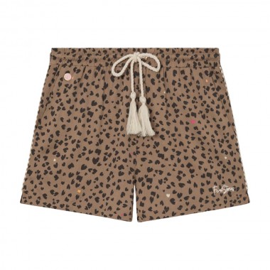 FEMI STORIES ARTI SHORTS BROWN LEOPARD