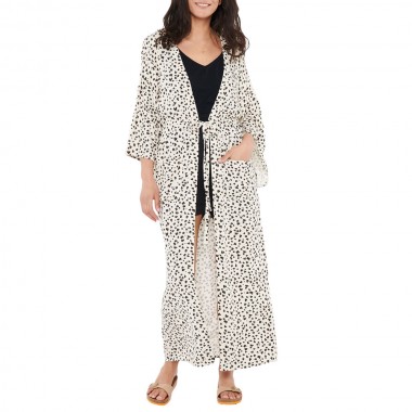 FEMI STORIES COLAR KIMONO GENTLE LEOPARD