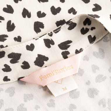 FEMI STORIES COLAR KIMONO GENTLE LEOPARD