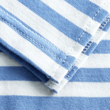 FEMI STORIES HIMA DRESS BLUE ECRU STRIPES