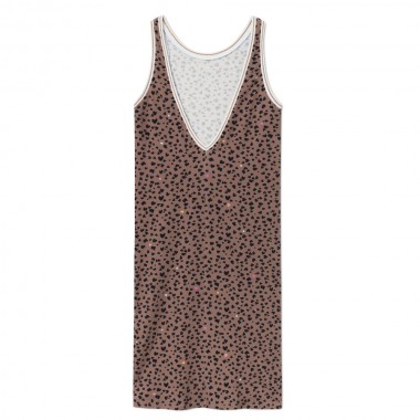 FEMI STORIES MARI DRESS BROWN LEOPARD