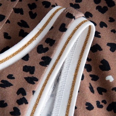 FEMI STORIES MARI DRESS BROWN LEOPARD