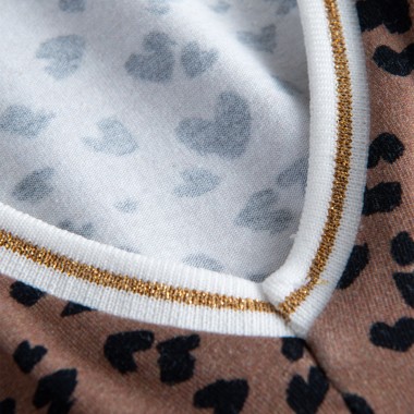 FEMI STORIES MARI DRESS BROWN LEOPARD