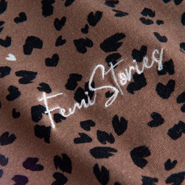 FEMI STORIES MARI DRESS BROWN LEOPARD