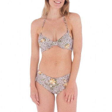 HURLEY UNDERWIRE TOP/ MODERATE HIPSTER BOTTOM JUNGLE CAT