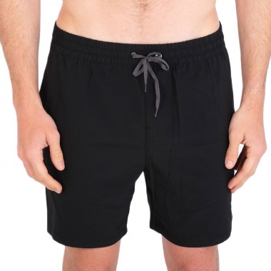 HURLEY ONE AND ONLY SOLID VOLLEY 17&quot SWIM SHORT BLACK
