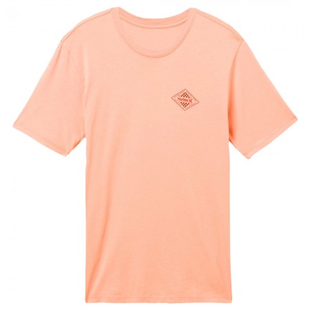 HURLEY EVERYDAY WASHED DIAMOND LOCK SS TEE PINK QUEST