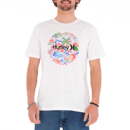 HURLEY EVERYDAY WASHED ONE AND ONLY PARADISE TRIP TEE WHT